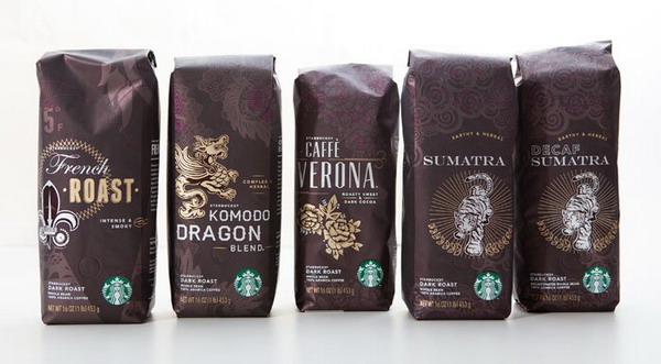 Starbucks星巴克全新咖啡包裝設(shè)計(jì)