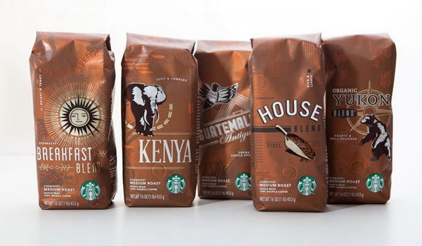 Starbucks星巴克全新咖啡包裝設(shè)計(jì)